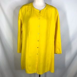 Eileen Fisher size XL yellow linen tunic